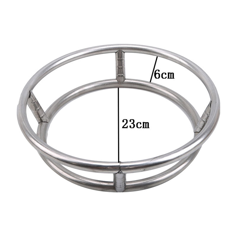 Stainless steel wok stand: 23 cm across, 6 cm high